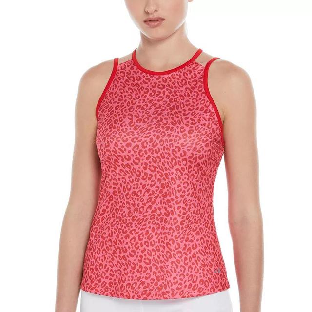 Womens Grand Slam Animal Print Strappy Tennis Tank Top Product Image