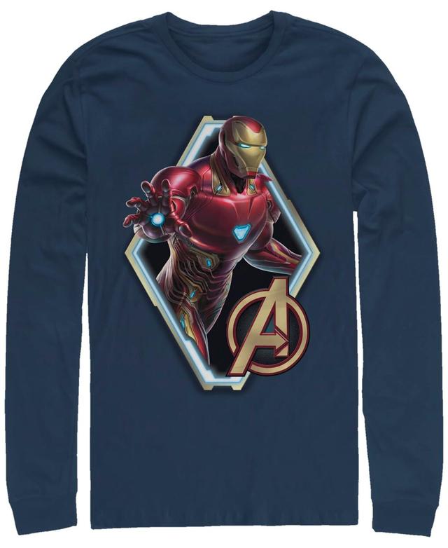 Mens Marvel Avengers Endgame Iron Man Sweatshirt Blue Product Image