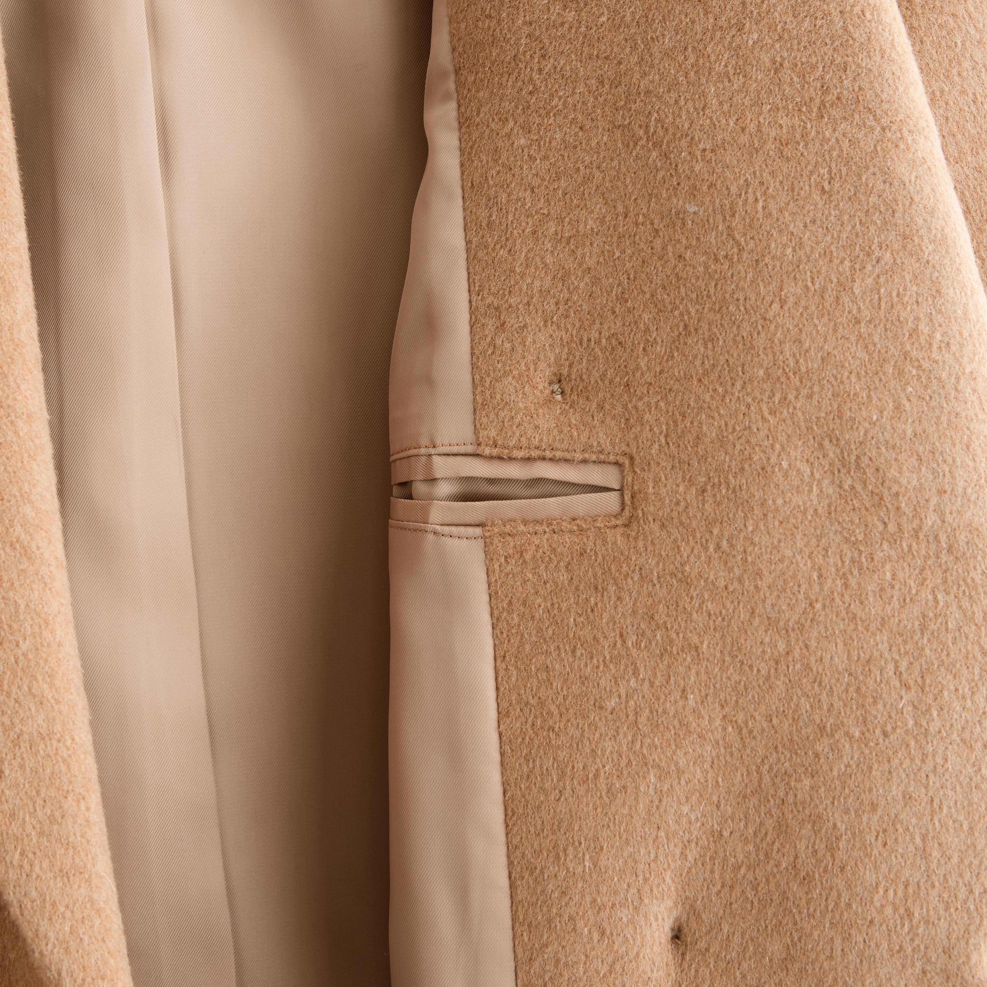 Wool-Blend Double-Breasted Coat Product Image