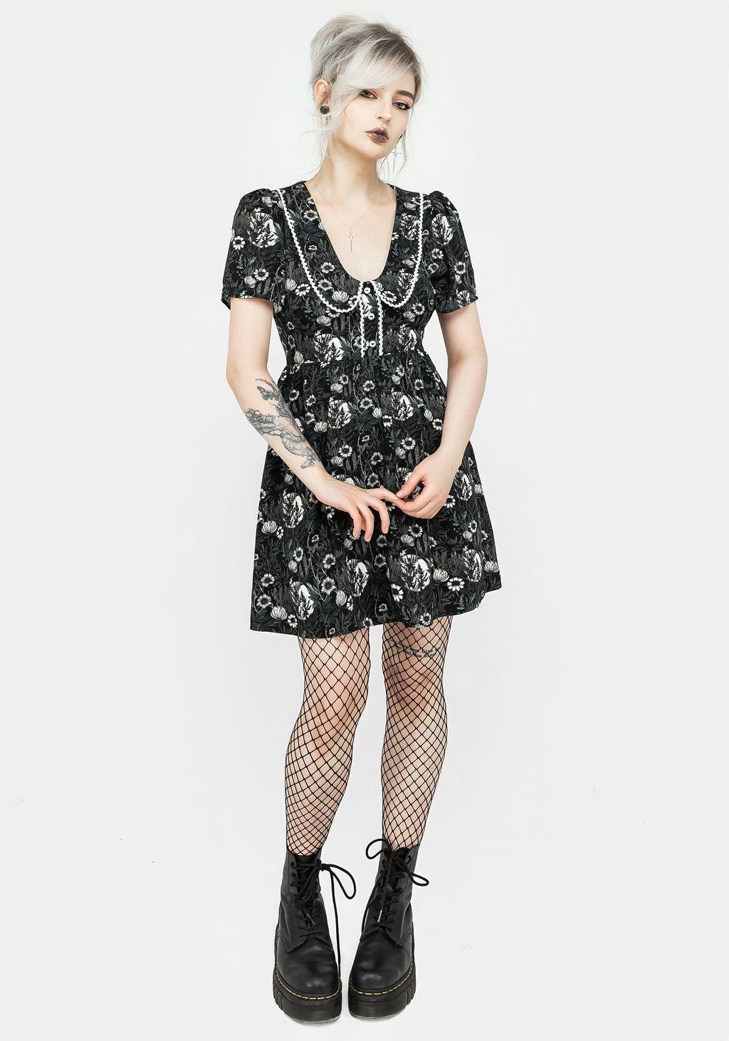 Nightbloom Collared Mini Dress Product Image