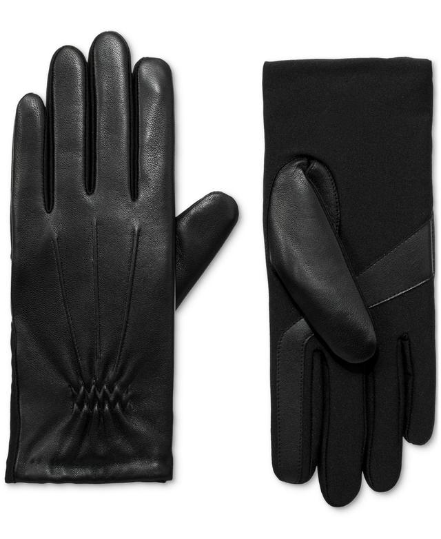 Isotoner Signature Womens Stretch Leather Touchscreen Gloves Product Image