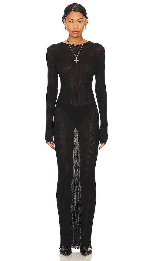 LIONESS Prophecy Maxi Dress in Black. Product Image