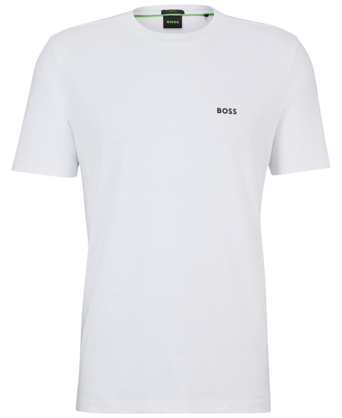 Boss by Hugo Boss Mens Contrast Logo Regular-Fit T-Shirt Product Image