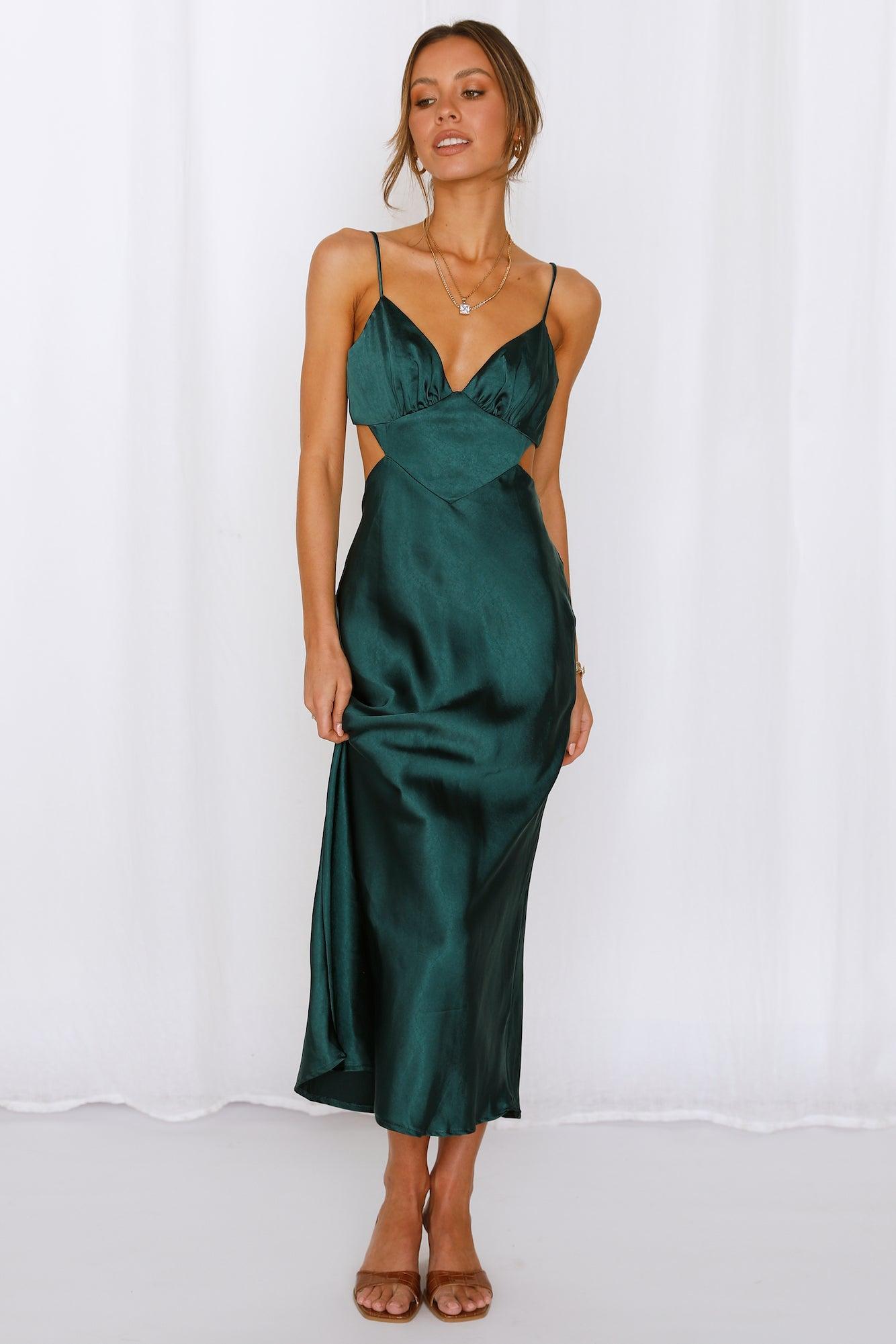 Thanks I Bought It Midi Dress Jade Product Image