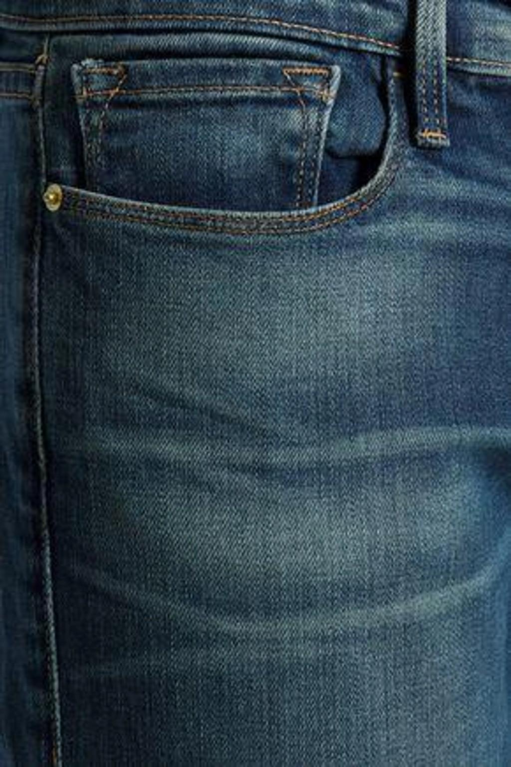 Faded Mid-rise Straight-leg Jeans In Mid Denim Product Image