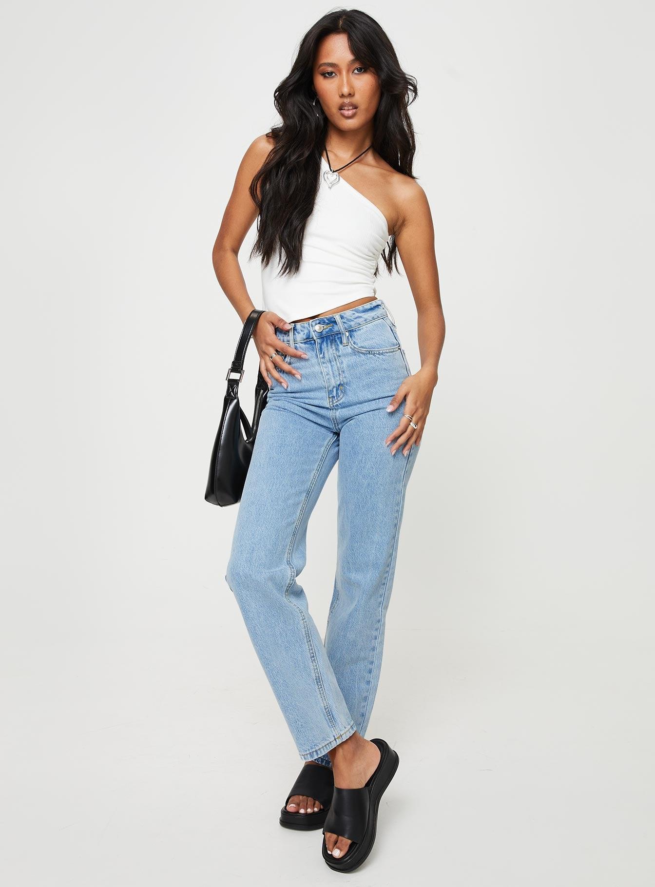 Alexanderson Straight Leg Jeans Light Wash Denim Product Image