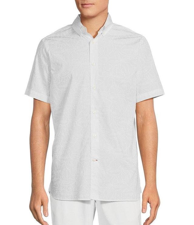 Cremieux Blue Label Poplin Print Short Sleeve Woven Shirt Product Image