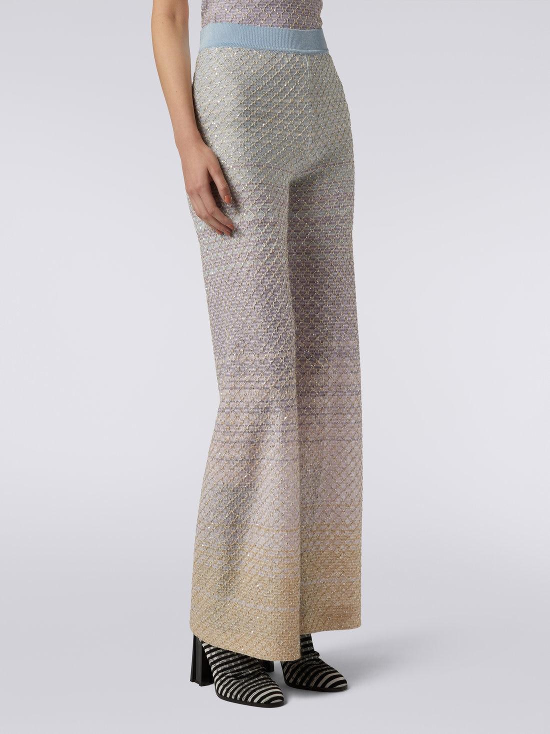 Viscose blend trousers with mesh and sequins Multicoloured | Missoni Product Image