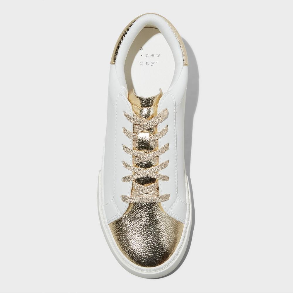 Womens Maddison Sneakers - A New Day Gold 6.5 Product Image