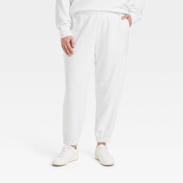 Womens Fleece Joggers - Universal Thread White XXL Product Image