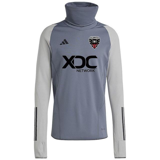 Mens adidas Gray D.C. United Warm Raglan COLD.RDY Top Product Image