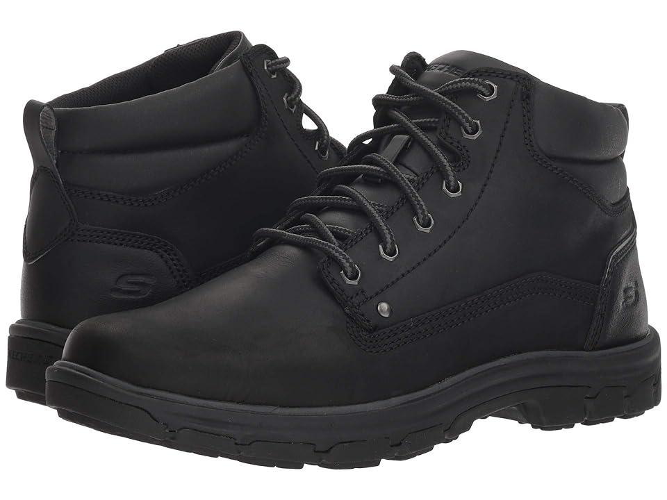 SKECHERS Relaxed Fit Segment Garnet (Black) Men's Boots Product Image