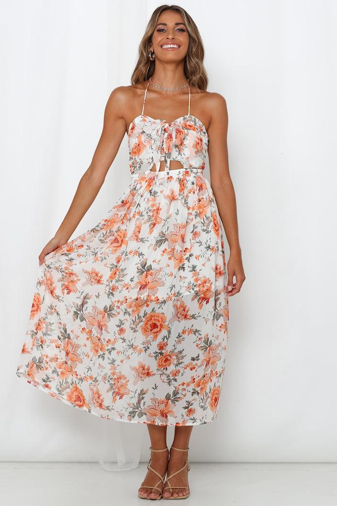 Make No Promises Maxi Dress Orange Product Image