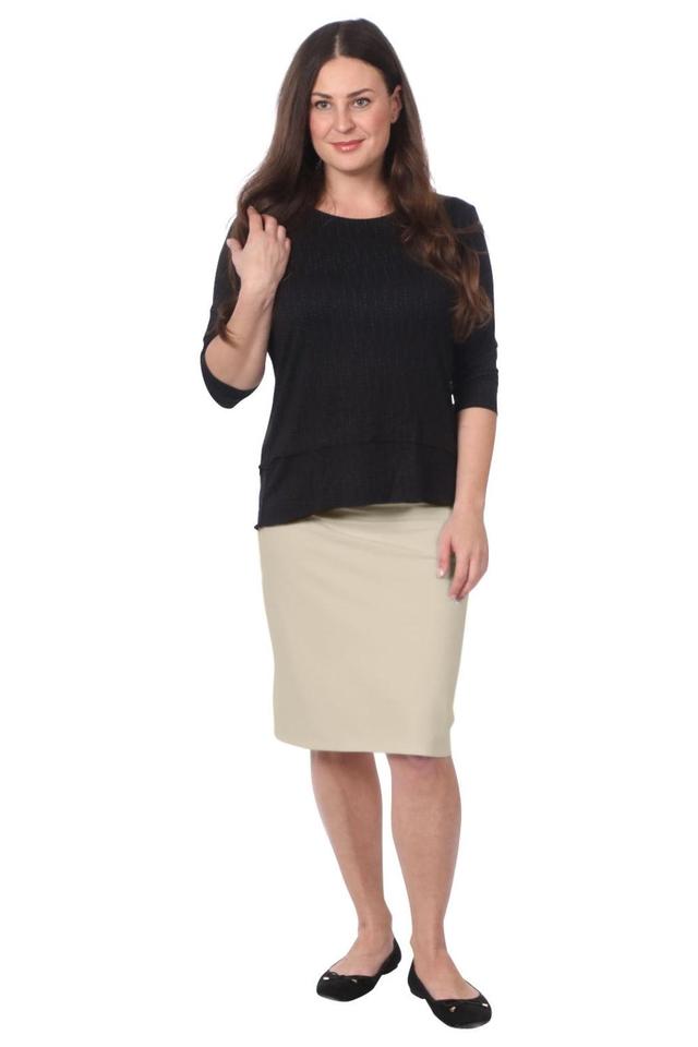 Women's Stretch Pencil Skirt Solids Female Product Image