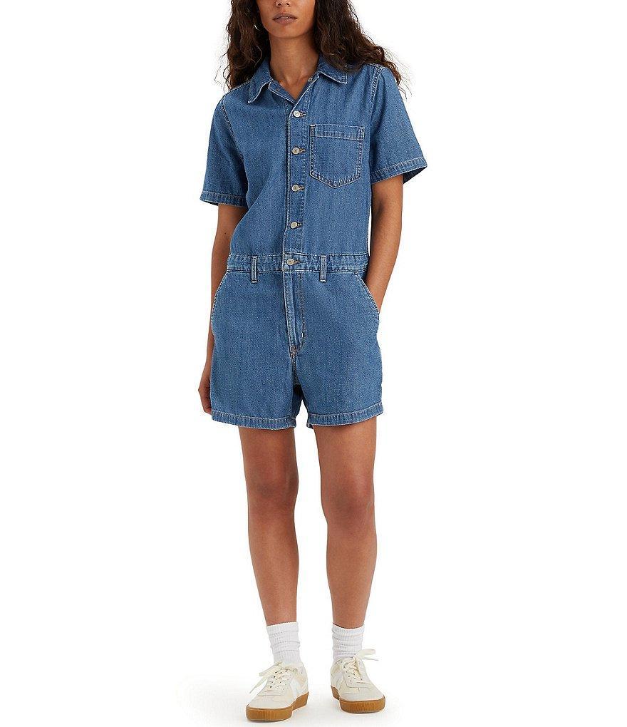 Levi's® Heritage Short Sleeve Denim Romper Product Image