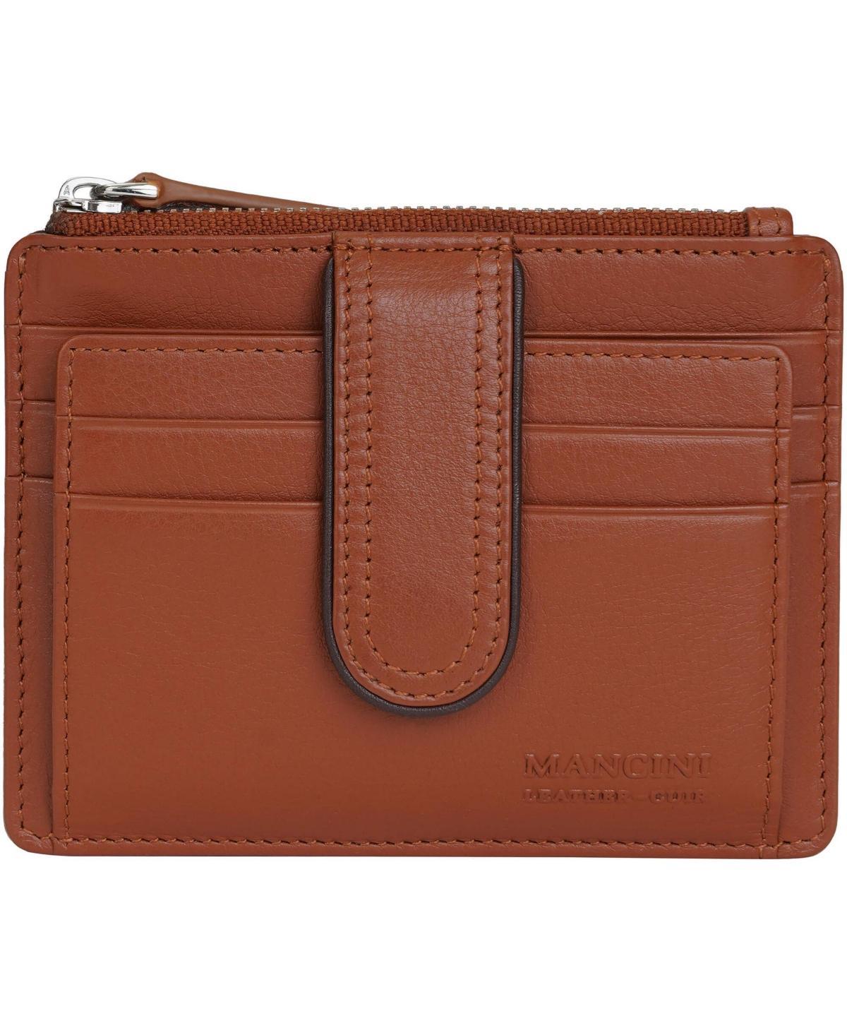 Mancini Womens Sonoma Rfid Secure Card Case Wallet - Red Product Image