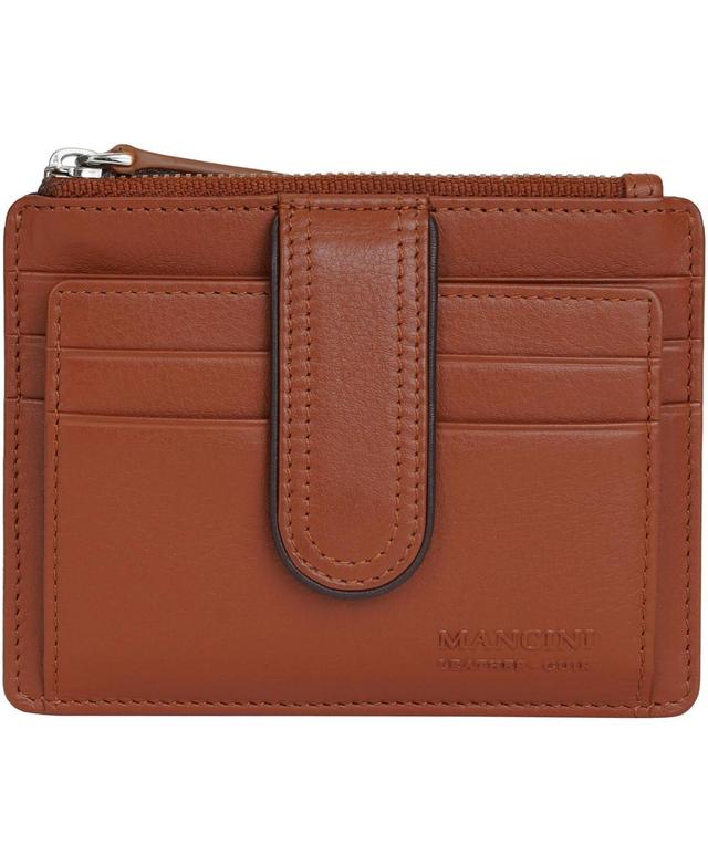 Mancini Womens Sonoma Rfid Secure Card Case Wallet - Red Product Image