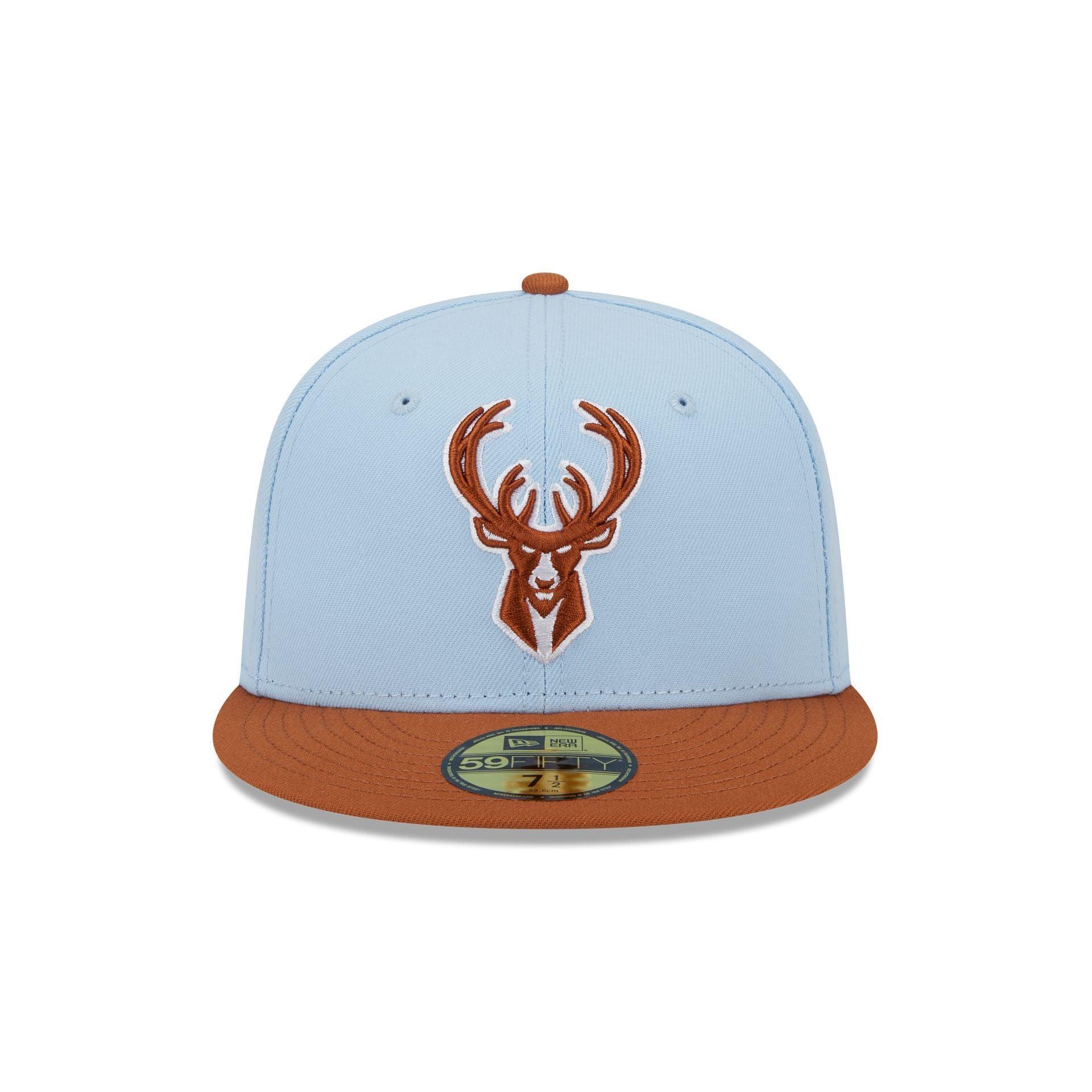 Milwaukee Bucks Color Pack Glacial Blue 59FIFTY Fitted Hat Male Product Image