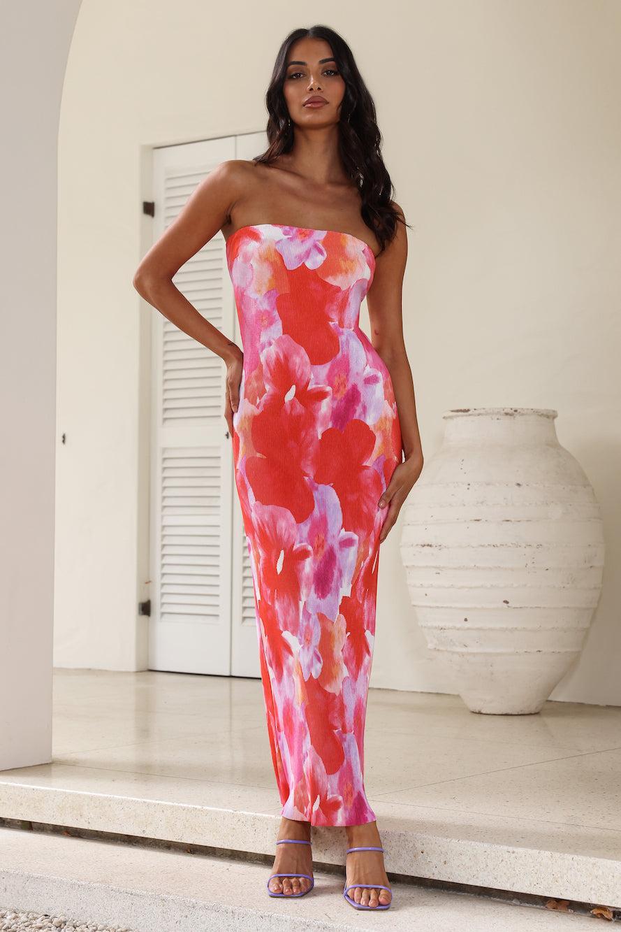 Keep Moving Forward Maxi Dress Pink Product Image