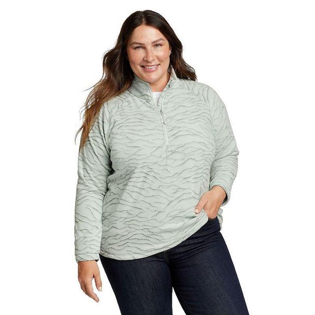 Plus Size Eddie Bauer Quest 1/4 Zip Pullover, Womens Product Image