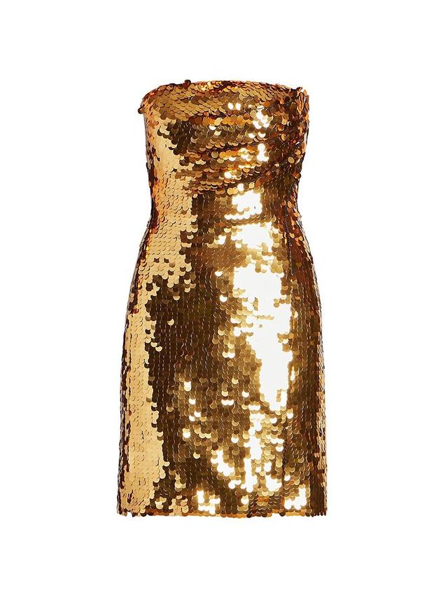 Womens Lysa Strapless Sequin Minidress Product Image