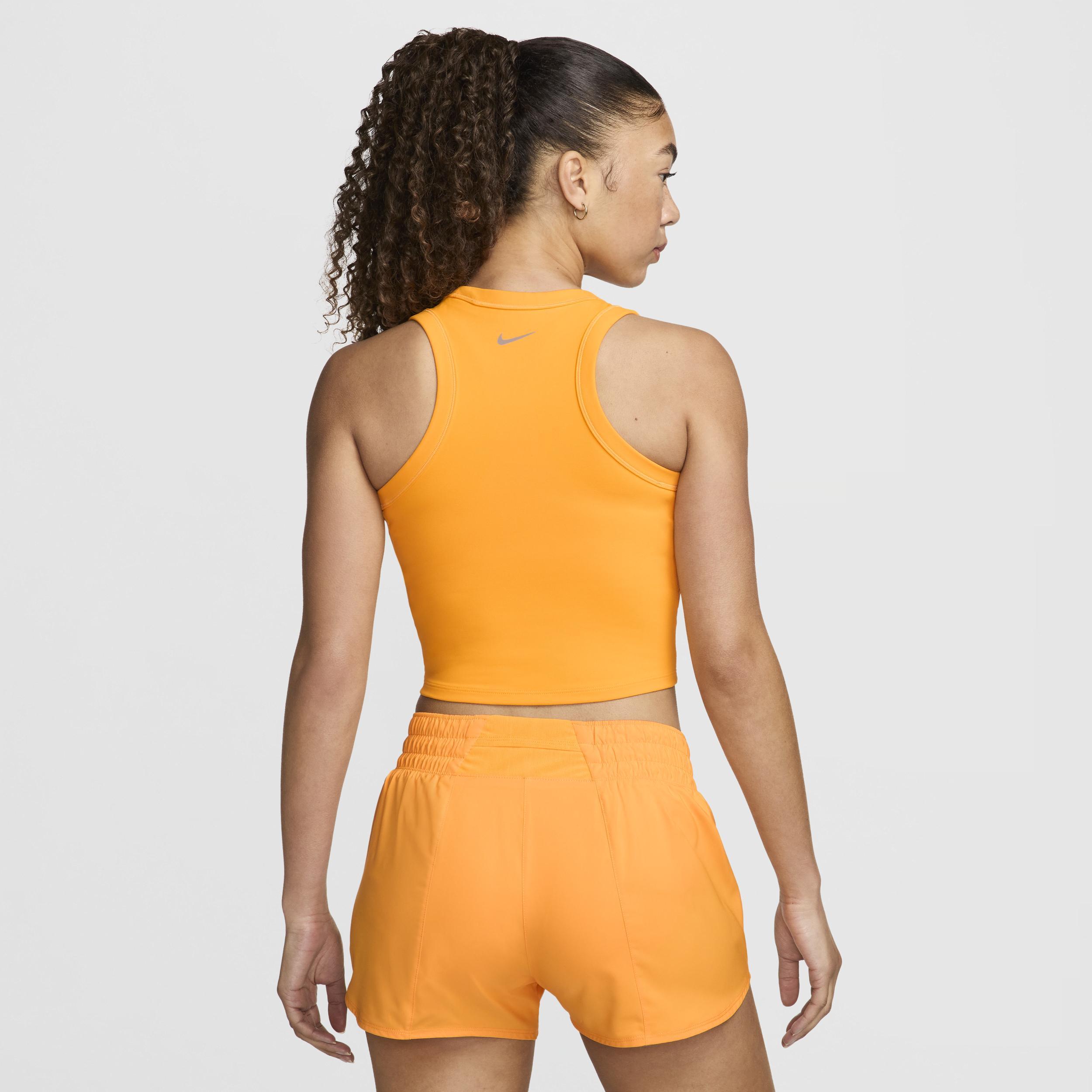 Nike Womens One Fitted Dri-FIT Cropped Tank Top Product Image