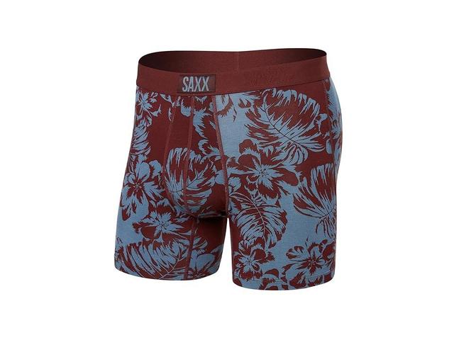 SAXX UNDERWEAR Vibe Super Soft Boxer Brief (Shadow Tropics/Andorra) Men's Underwear Product Image