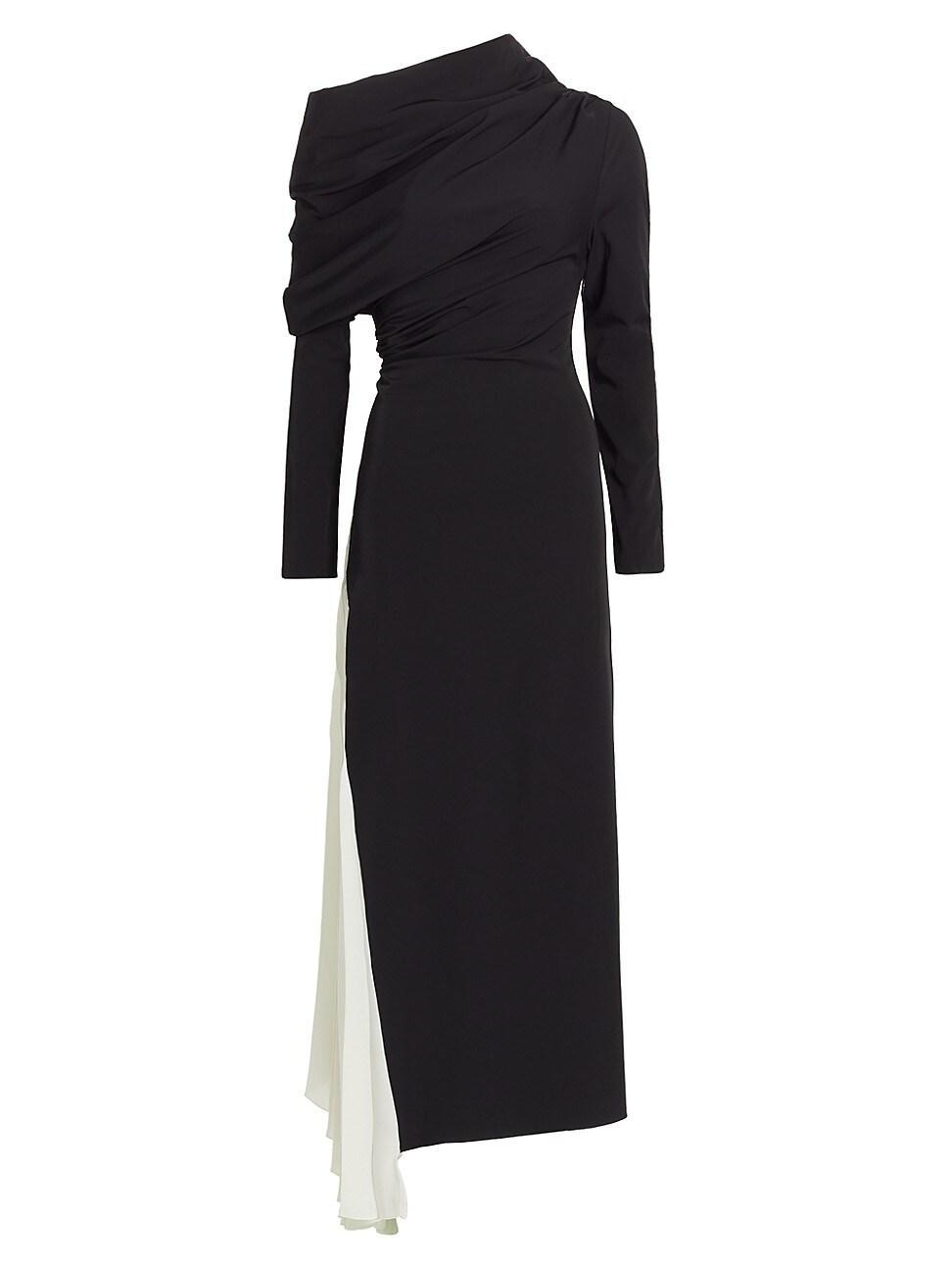 Womens Pleated Asymmetric Gown Product Image