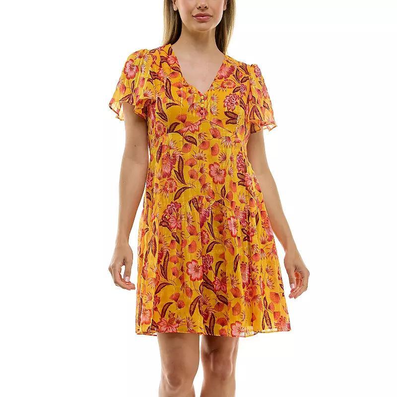 Womens Taylor Printed Chiffon Dress Product Image