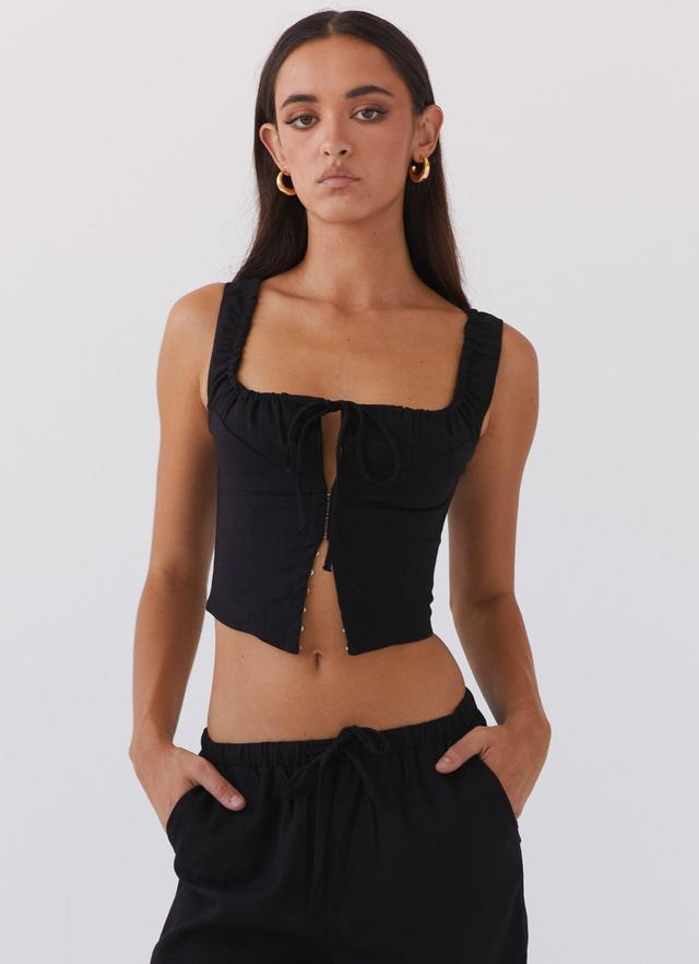 Take Me Away Corset Top - Black Product Image