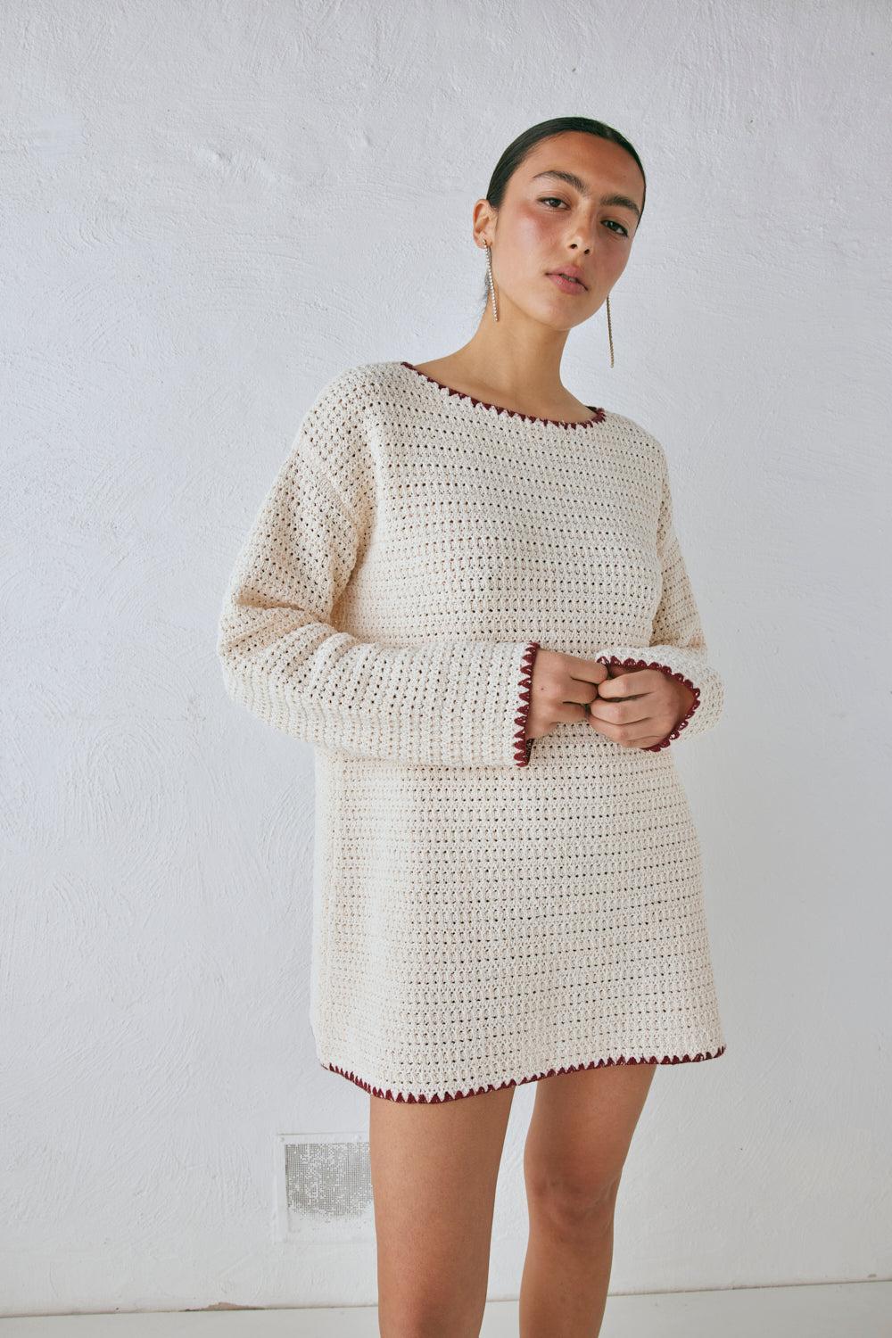 Stella Knit Tunic Cream Product Image