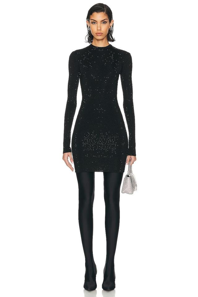 Balenciaga Crystal Mini Dress Black. (also in ). Product Image