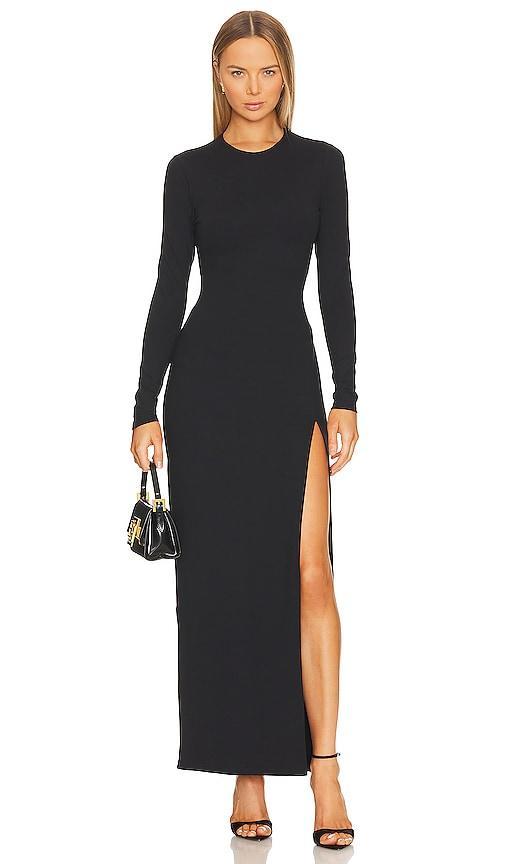 Susana Monaco Slit Hem Long Sleeve Maxi Dress Product Image