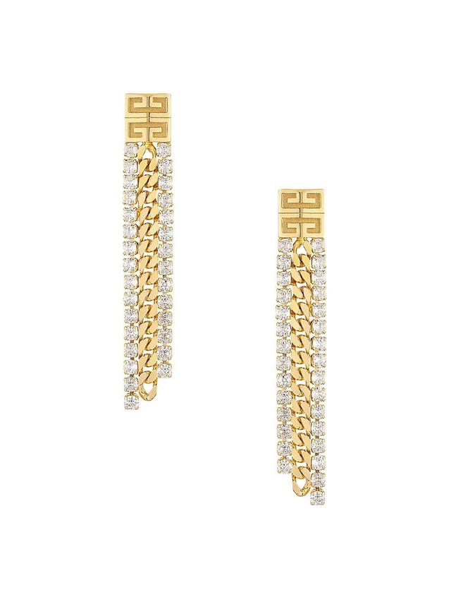 Womens 4G Crystal Earrings in Metal Product Image