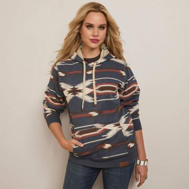 Ariat® Ladies Blue Multi Chimayo Hoodie Product Image