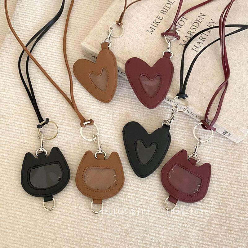 Faux Leather Coin Purse Necklace Product Image