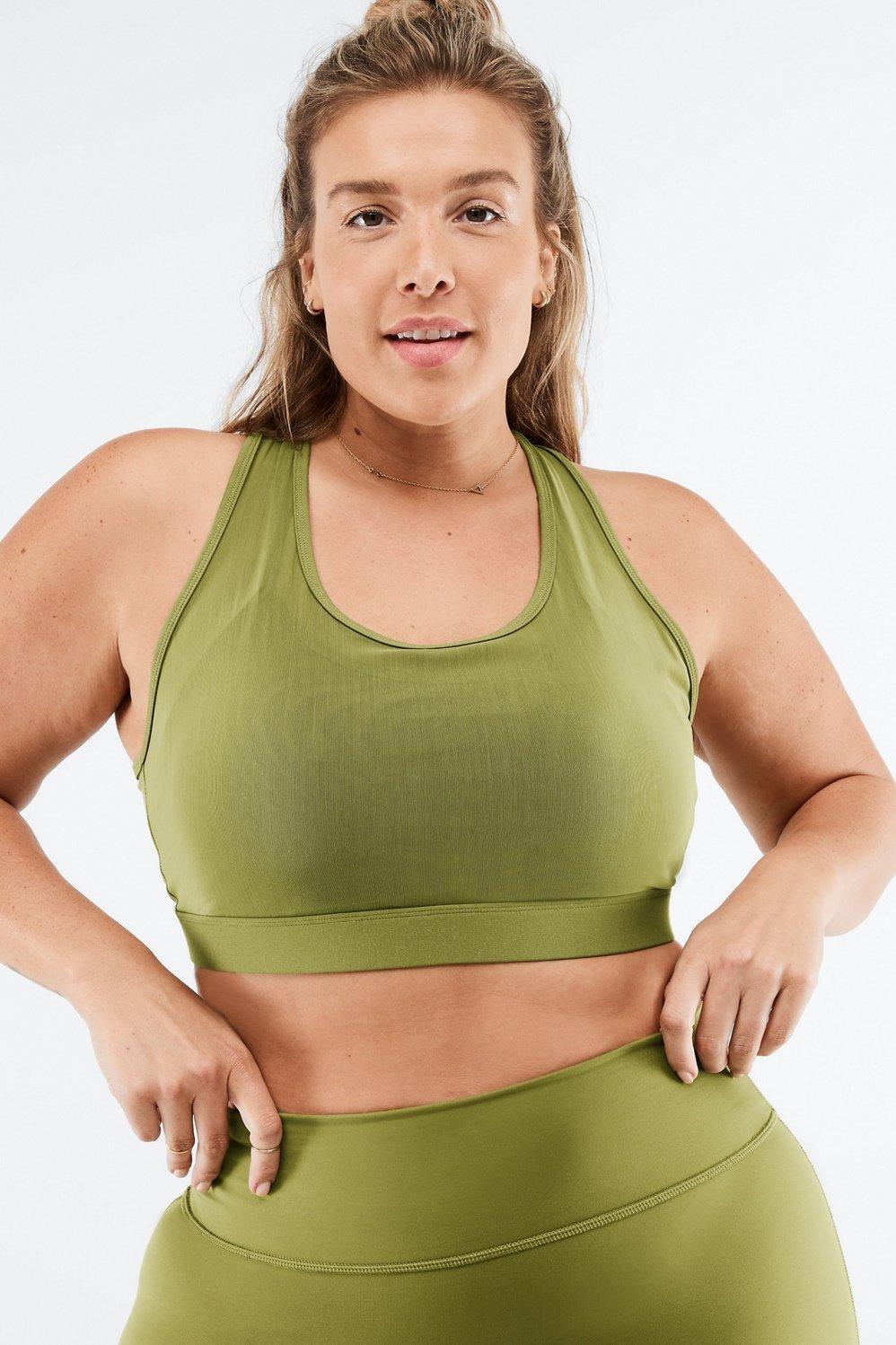 Fabletics Faye High Impact Sports Bra Womens green plus Size 4X Product Image