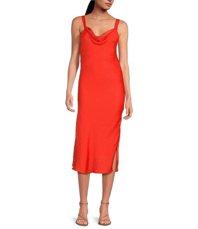 Sage The Label Cowl Neck Sleeveless Midi Dress Product Image