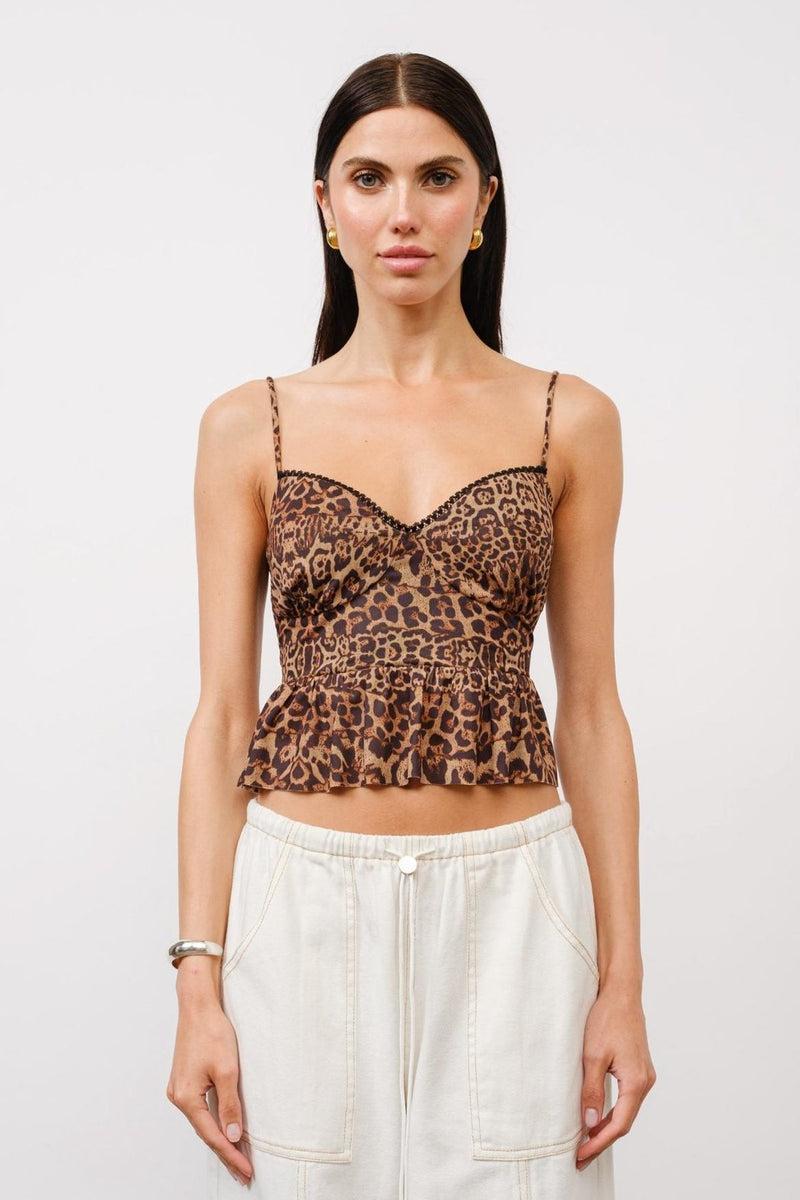 Leopard Mesh Top Product Image