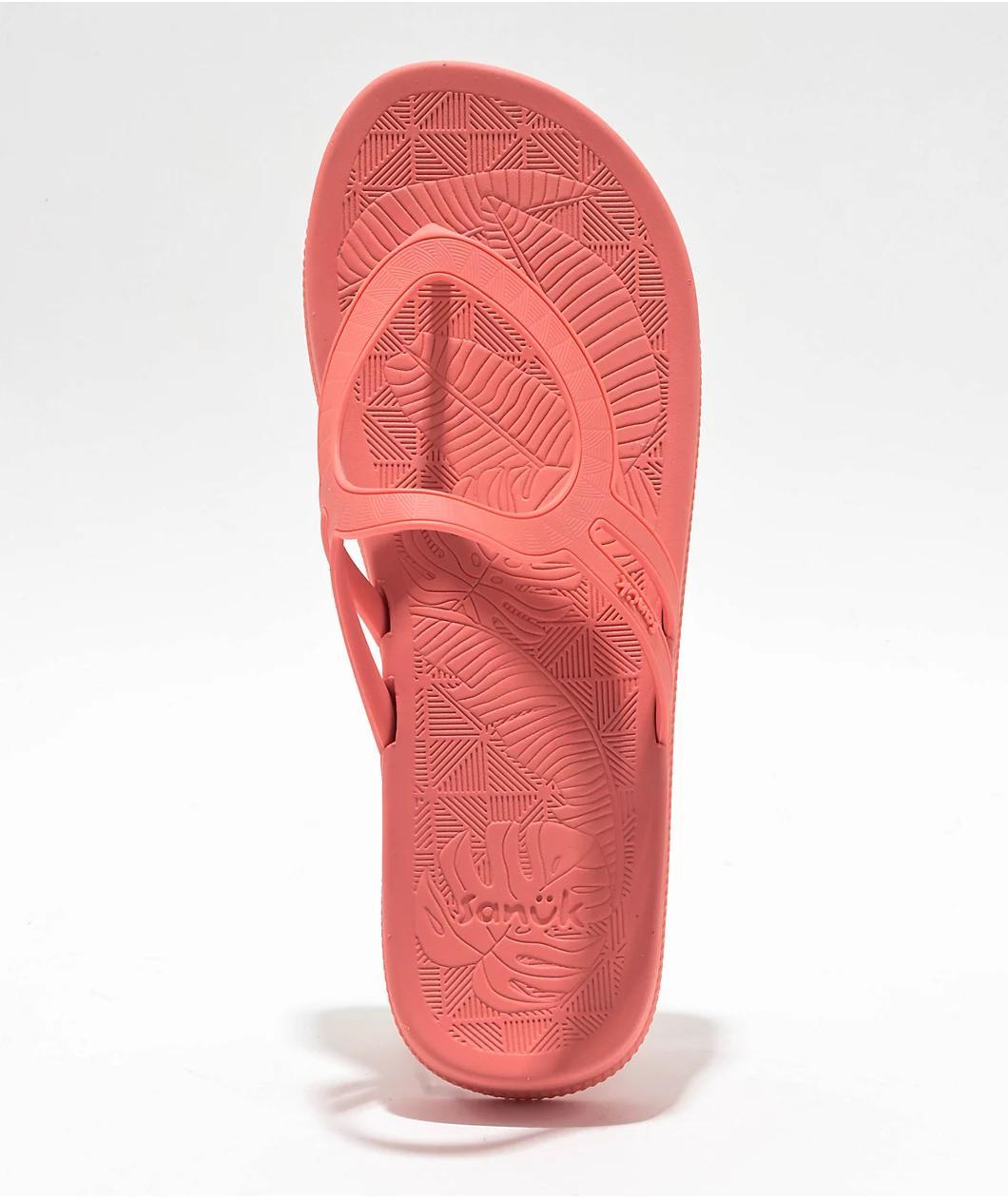 Sanuk Sunshine Burnt Coral Sandals Product Image