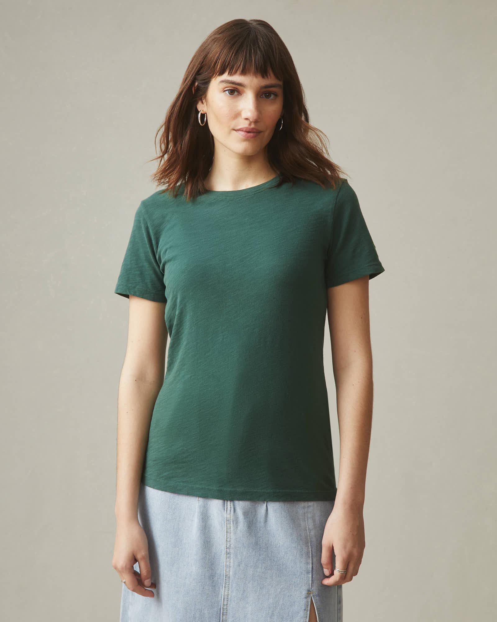 Premium Slub Crew Tee St. Patricks Day - Trekking Green Female Product Image