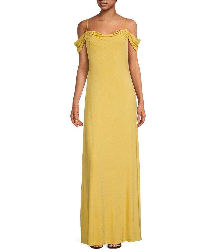 Lauren Ralph Lauren Jersey Off-The-Shoulder Cowl Neck Short Sleeve Gown product image