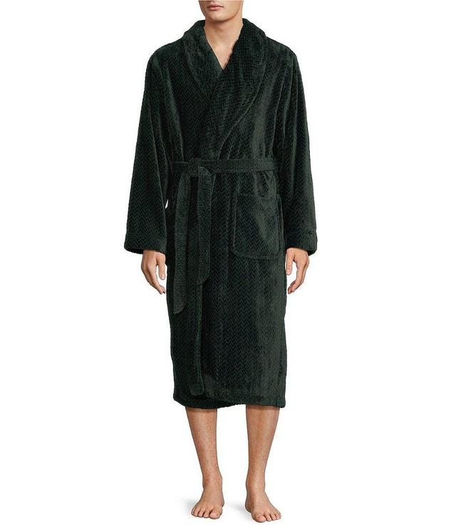 Roundtree & Yorke Robe Long Sleeve Solid Plush Robe Product Image