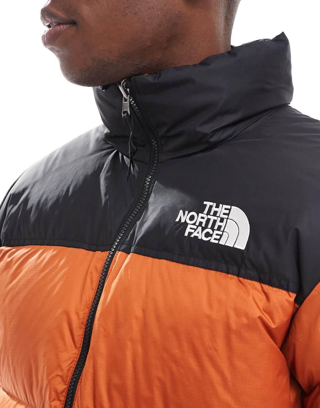 The North Face 1996 Retro Nuptse down puffer jacket in orange Product Image