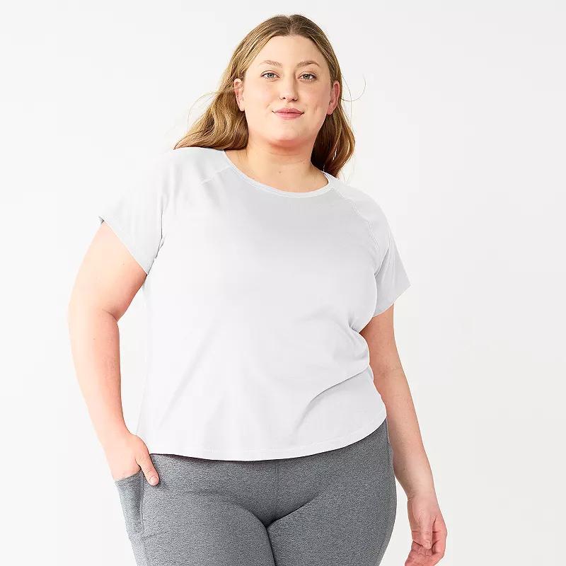 Plus Size Tek Gear Core Raglan Tee, Womens Product Image