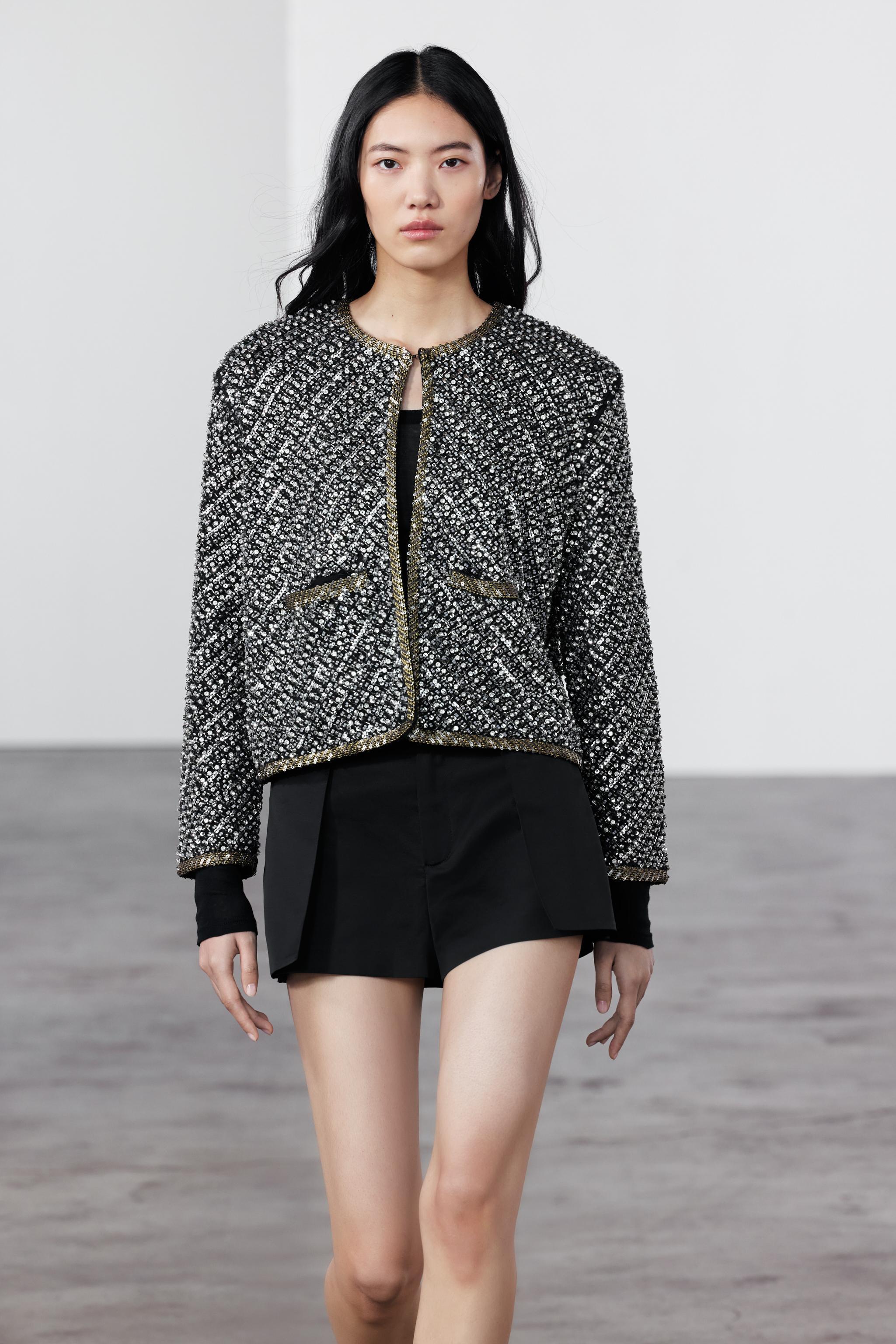 BEADED SEQUIN JACKET Product Image