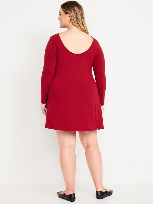 Long-Sleeve Mini Swing Dress Product Image