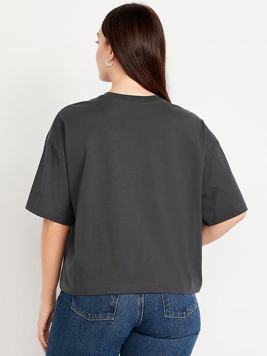 Oversized Crew-Neck Embellished T-Shirt Product Image