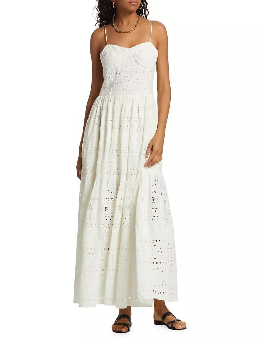 Lola Cotton Eyelet Maxi Dress Product Image