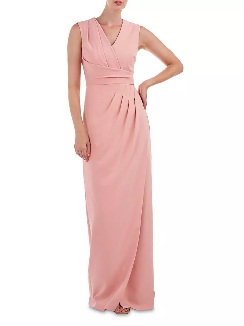 Cassia Pleated Column Gown Product Image